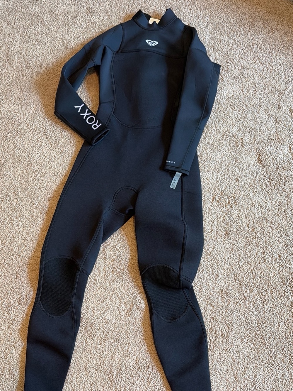 Roxy 3/2mm Prologue Women BZ FLT Wetsuit Size 8. ERJW103155 Black Zip -  NWT